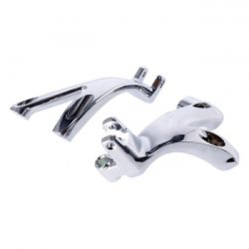 M8 Softail floorboard to foot peg conversion bracket set