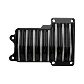 Covingtons, transmission top cover. Finned. Black