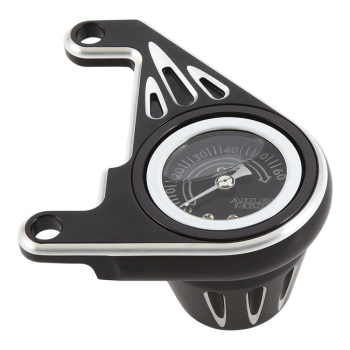 Arlen Ness, Öldruckanzeige-Kit. Deep Cut, schwarz 99-17 Twin Cam