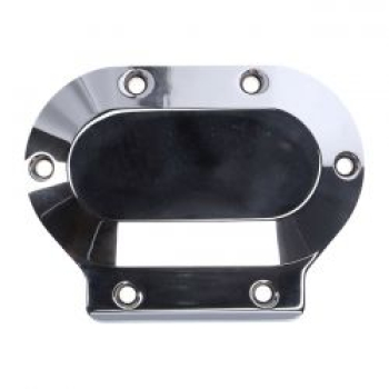 Preview: JIMS, billet transmission end cover. Chrome