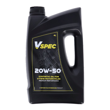 Vspec, 20W50 Vollsynthetisches Motoröl. 4-Liter-Flasche