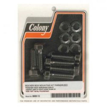 Colony, Knuckle Rocker Box Bolzen-Set. Schwarz