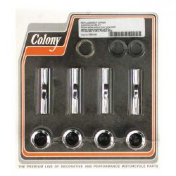 Colony, 48-65 & 57-85 oberer Pushrod-Abdeckungssatz. Verchromt.