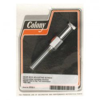 Colony, transmission adjuster bolt. Chrome