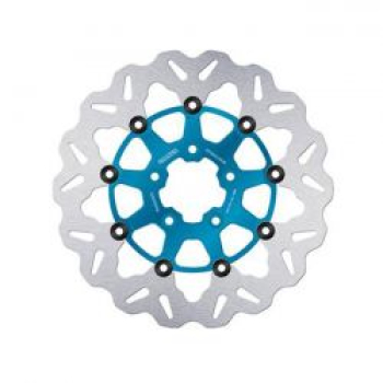 Galfer brake rotor. Wave. Floating. Blue. 292x5mm