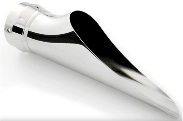 Endkappe CREEPER in chrom, schwarz matt oder schwarz glanz für True Dual und Upsweep Anlagen.