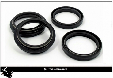 Gabel_Simmerring / Staubkappen Kit  für die 49 mm Gabel aller Fat Bob /  Dynas ab Bj 2008