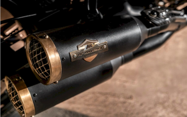 Preview: ABGASANLAGE  2-1-2 ANLAGE "ERAZOR" BLACK / SS STEEL FÜR SPORTSTER NIGHTSTER 975  MIT EG ABE  EURO 5