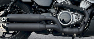 SLIP ON SCHALLDÄMPFERSATZ 2-2 BLACK BOLT FÜR SPORTSTER RH 975 NIGHTSTER MIT EG ABE EURO 5