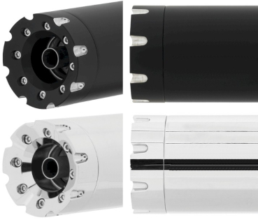 Preview: AUSPUFFTOPFSATZ  "REVOLVER FÜR TOURING 107  / 114 CUI AB BJ 21 EURO 5 MIT EG ABE