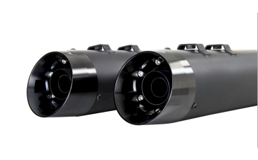 Preview: EXHAUST SYSTEM  2-1 SYSTEM “HURRICANE SLASH” BLACK / SS STEEL FOR M8 TOURING ROAD GLIDE LIMITED 17-20 WITH EC ABE EURO 4