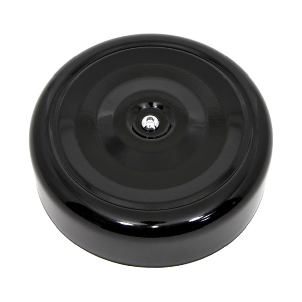 Luftfilterabdeckung, Bobber Style. 7" Durchmesser. Schwarz