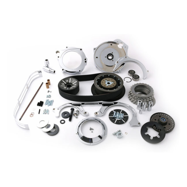 BDL, TC2P Serie 2" 8mm Riemenantriebssatz. Chrom