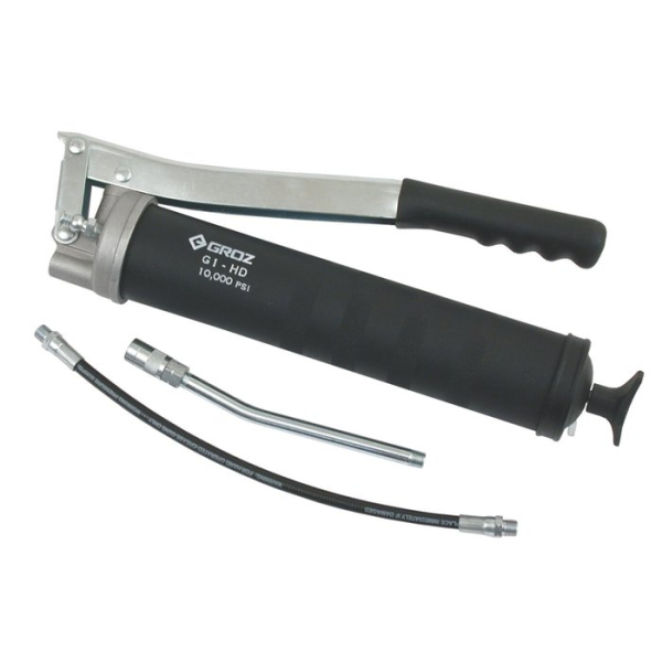 Grease gun, with standard style grip