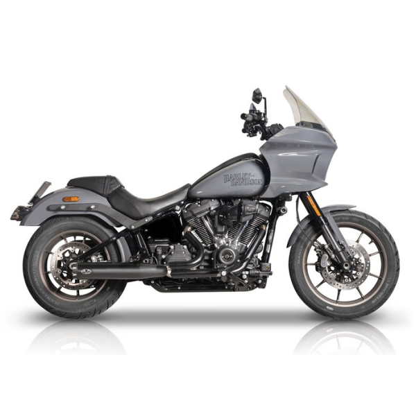 V Performance, „Revolver” Slip-On-Auspuffanlage. Schwarz  22-24 FXBBS Softail Street Bob, 22-24 FXLRS Softail Lowrider S, 22-24 Softail FXLRST Low Rider ST