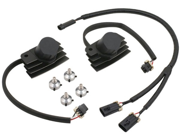 ACCEL STEAHLT SUPERCOIL ZÜNSPULEN MIT ZYLINDERKOPF-COVER BLACK OPS FAT BOB UND ALLE TWIN CAM AB 08
