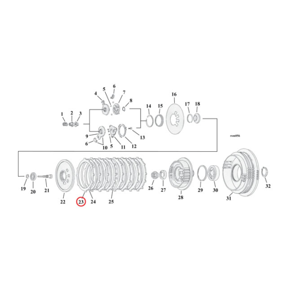 Barnett, Extra Platten Kupplungsscheibensatz. Aramid