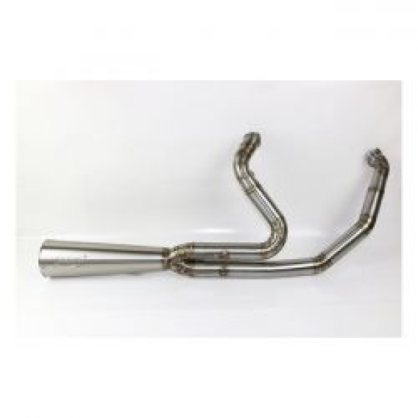 Kodlin, Next Level 2-1 exhaust system. Clear stainless steel 17-24 FLT/Touring EC ABE