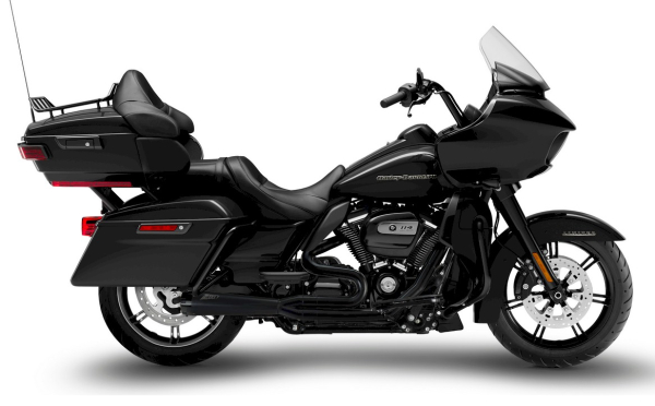 EXHAUST SYSTEM  2-1 SYSTEM “HURRICANE” BLACK / SS STEEL POLISHED FOR M8 TOURING ROAD GLIDE LIMITED Model Year 17-23 WITH EC ABE EURO 4/5