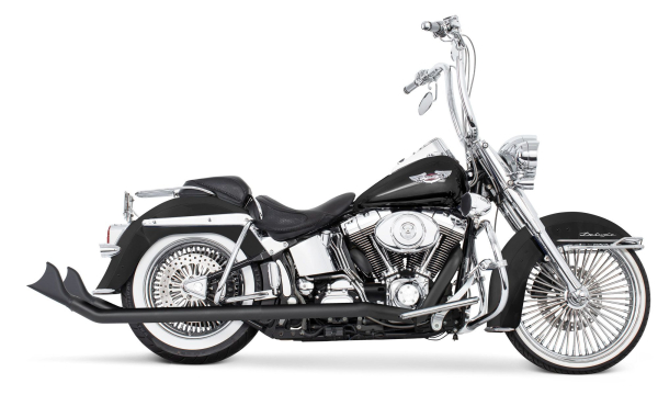 FULL EXHAUST SYSTEM 2-2 DESPERADO FISHTAIL FOR SOFTAIL - EU APPROVAL