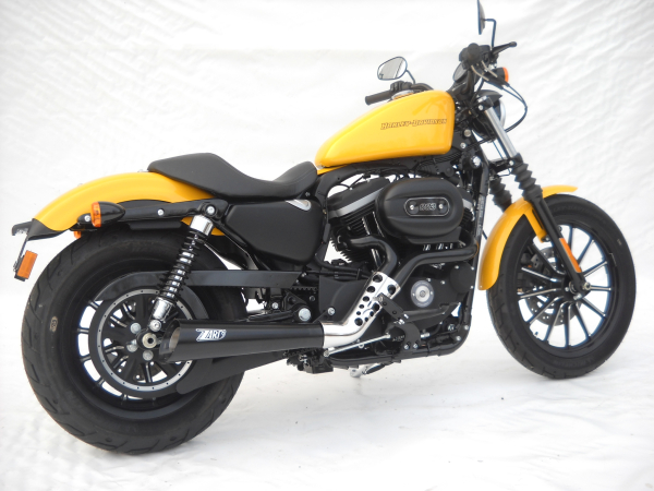 AUSPUFFANLAGE SPORT 2-1 FÜR SPORTSTER XL 883 7 1200 Bj. 2003-2013 MIT EG ABE