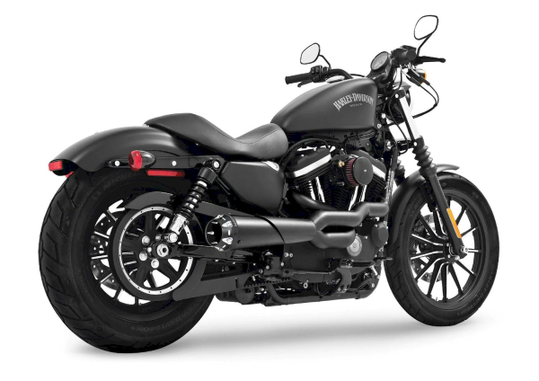 AUSPUFFANLAGE AMERICAN OUTLAW 2-1 FÜR XL SPORTSTER XL  Bj. 04-20 MIT EG ABE