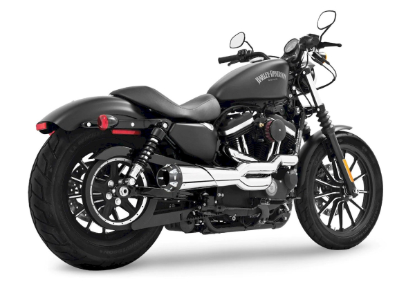 AUSPUFFANLAGE AMERICAN OUTLAW 2-1 FÜR XL SPORTSTER XL  Bj. 86-06 MIT EG ABE