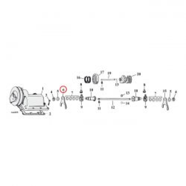 Andrews, shifter fork, 1-2 counter shaft
