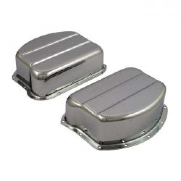 Panhead-Ventildeckel-Set. Verchromt.