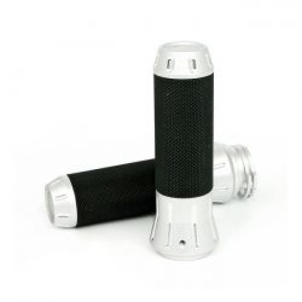 Cobra, billet aluminum grips. SP Chrome