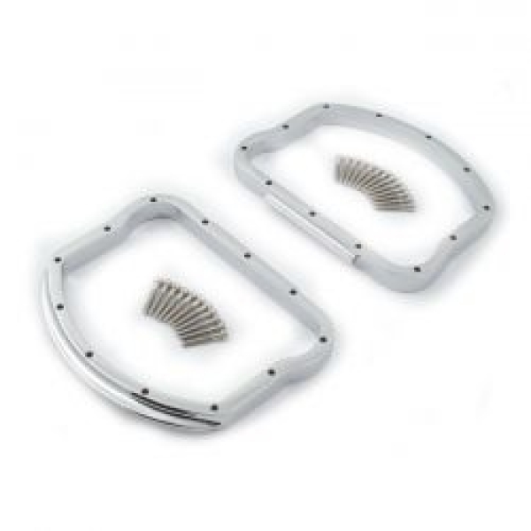 Panhead rocker cover D-ring kit. Chrome