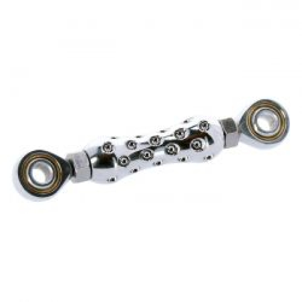 Shifter rod 'Drilled'. Chrome