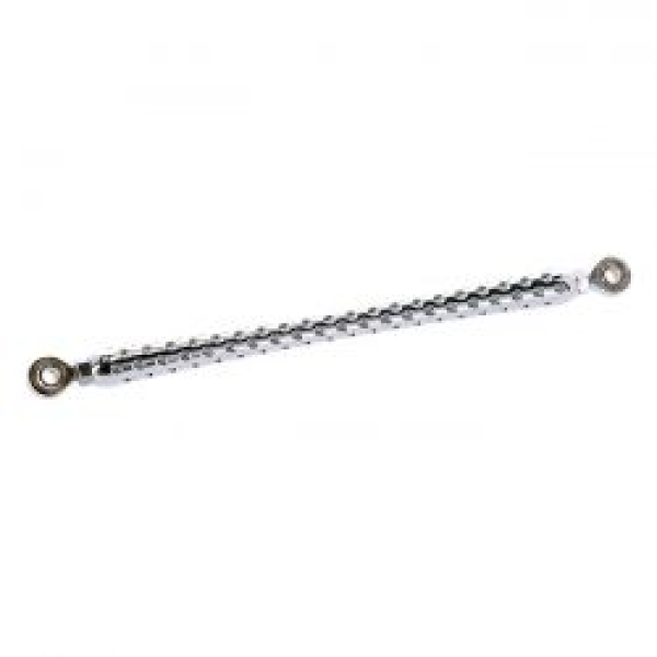 Shifter rod 'Drilled'. Chrome
