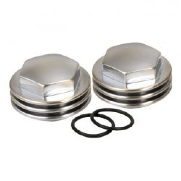 K-Tech, Knuckle rocker nuts. Finned, satin chrome finish