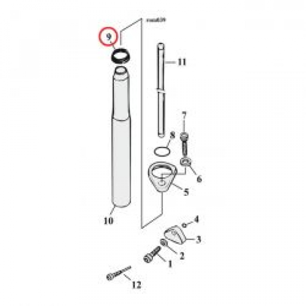 Cometic, O-Ring für Stößelstangenabdeckung. Obere