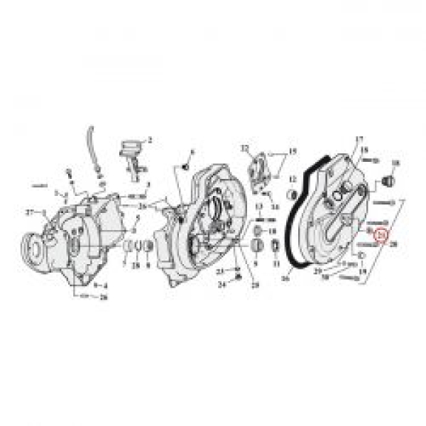 Cometic oil seal, transm. shifter shaft / clutch release
