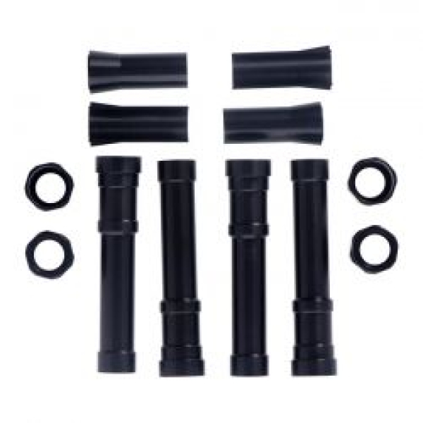 Dippert, Panhead Aluminium-Stoßstangenabdeckungssatz. Schwarz 4er Pack