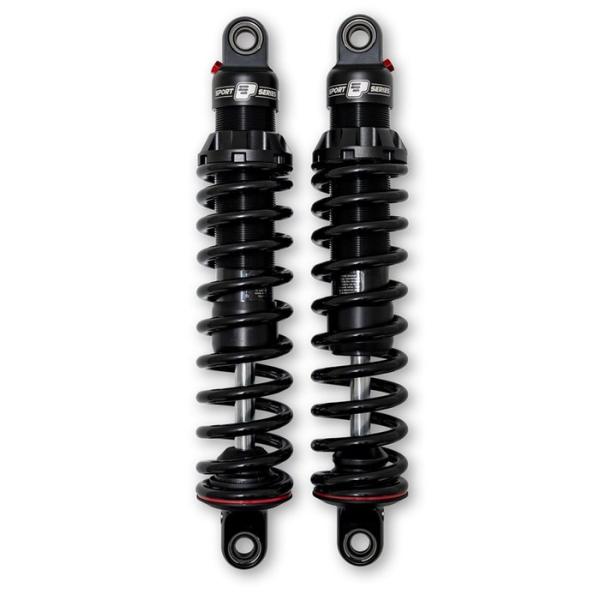 PS, 494 Sport series shock set. 12.5". Heavy Duty. Black Bearing type.