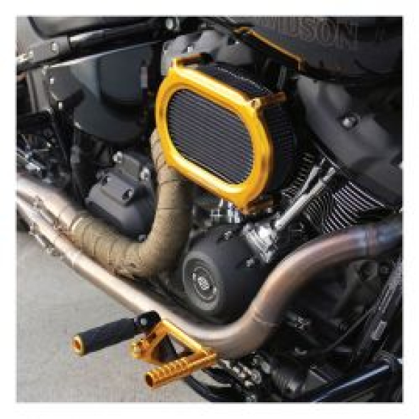 Arlen Ness, Stage II Oval Upgrade Luftfilter-Kit. Gold