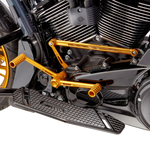 Arlen Ness, Speedliner Foot Control Kit. Gold