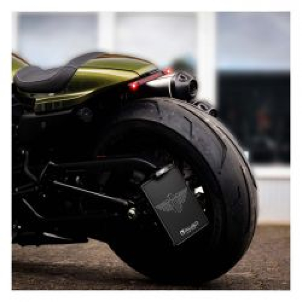 *3 DAYS EXTRA TRANSIT TIME* HeinzBikes, side mount license plate bracket. Black