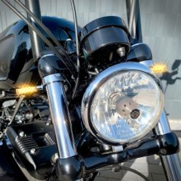 HeinzBikes, Blokk Line LED-Blinker. Chrom