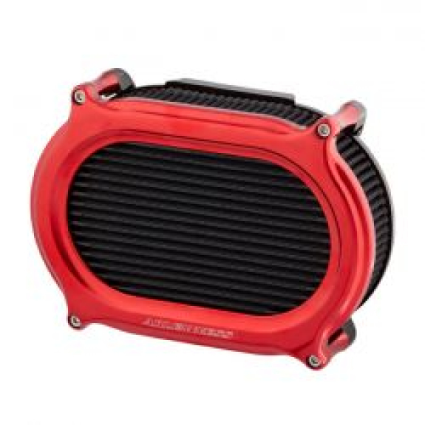 Arlen Ness, Stage II Oval Upgrade Luftfilter-Kit. Rot