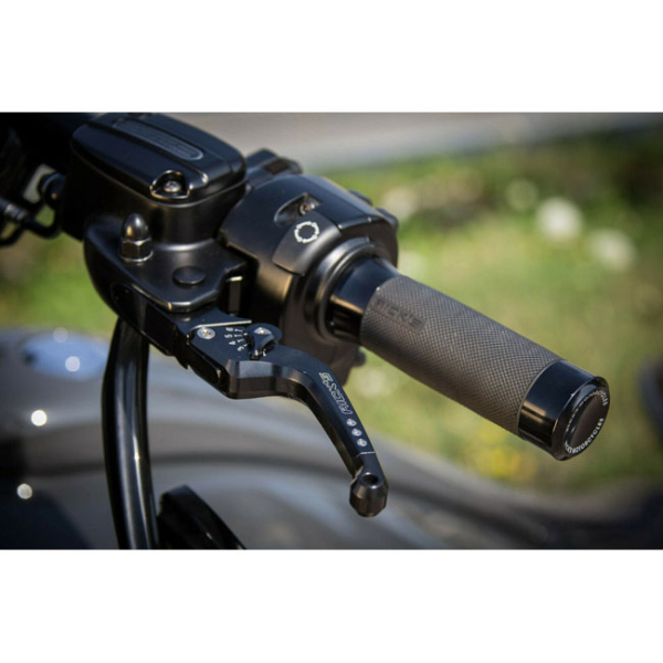 Rick's Motorcycles, Good Guys brake & clutch lever set Black with ece