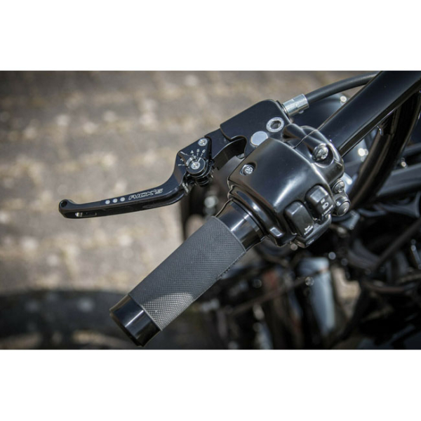Rick's Motorcycles, Good Guys brake & clutch lever set Black with ECE