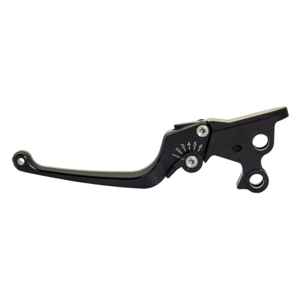 Rick's Motorcycles, Classic brake & clutch lever set. Black with ECE