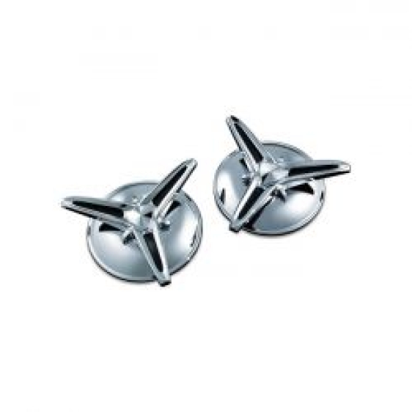 Kuryakyn, Knock-Off-Radkappen für Trikes. Verchromt