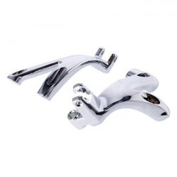 M8 Softail floorboard to foot peg conversion bracket set