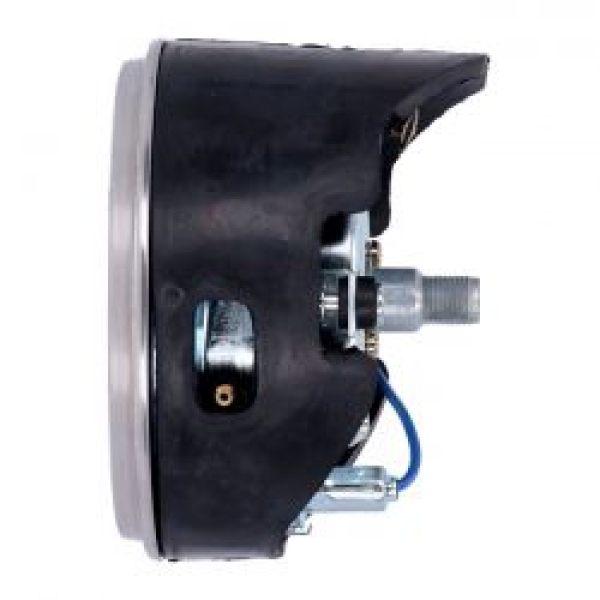 FL speedometer, '46-47 face', silver/black. 2.24:1 MPH