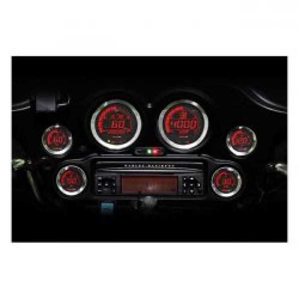 KOSO, HD-02 6-piece gauge kit for Touring